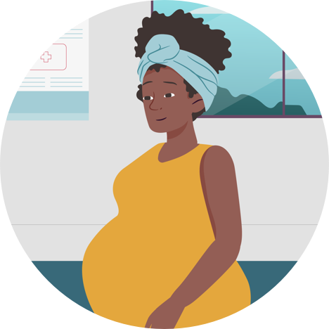 pregnant woman infected with Chagas disease